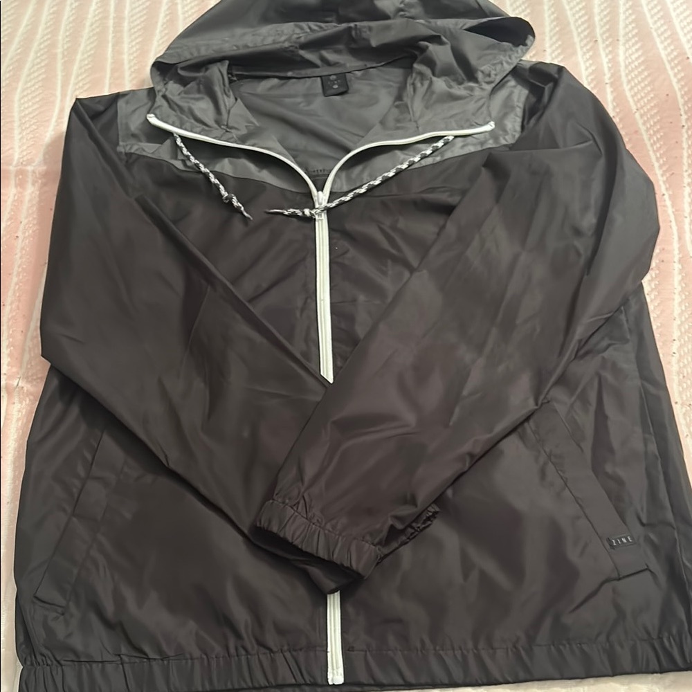 Men's Black Windbreaker Jacket